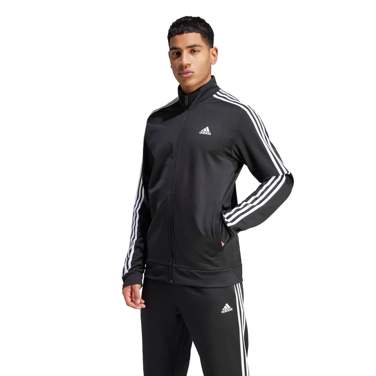 adidas Men's Warm-Up Tricot Regular 3-Stripes Track Jacket