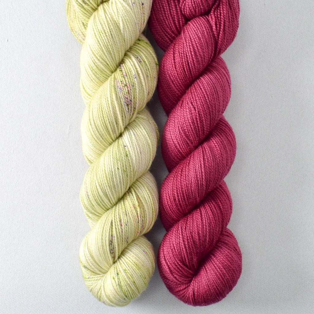 Aubergine, Wandflower - 2-Ply Duo - Babette