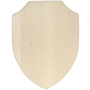 Basswood Simple Shield Style Plaque, 9in x 12in