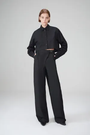 Black Wool Pants