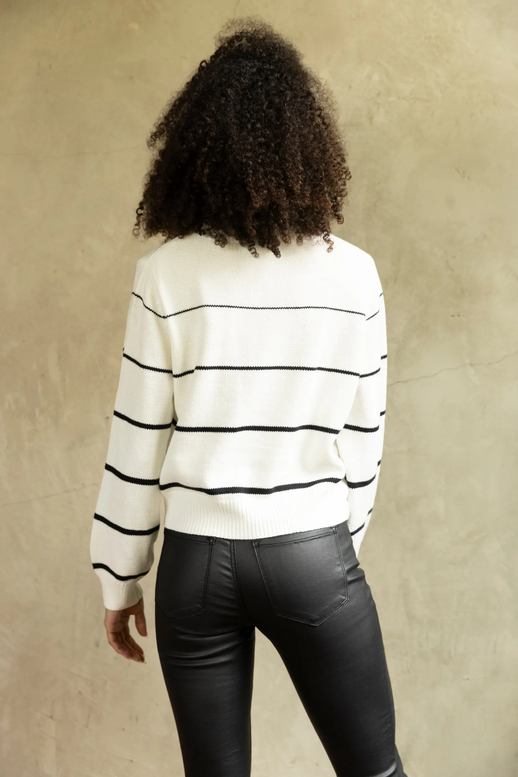 Chaney Striped Boatneck Sweater