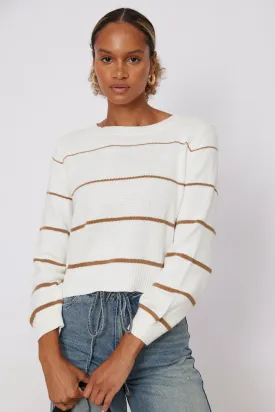 Chaney Striped Boatneck Sweater