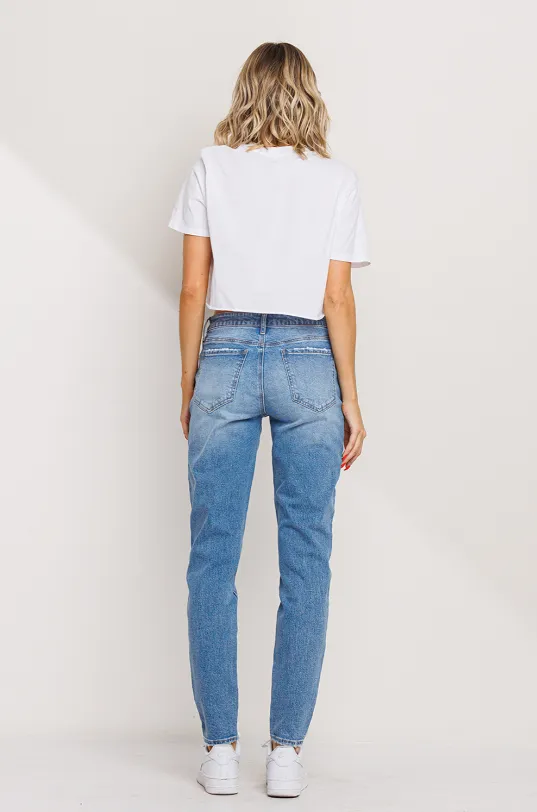 Claire Mid-Rise Mom Skinny