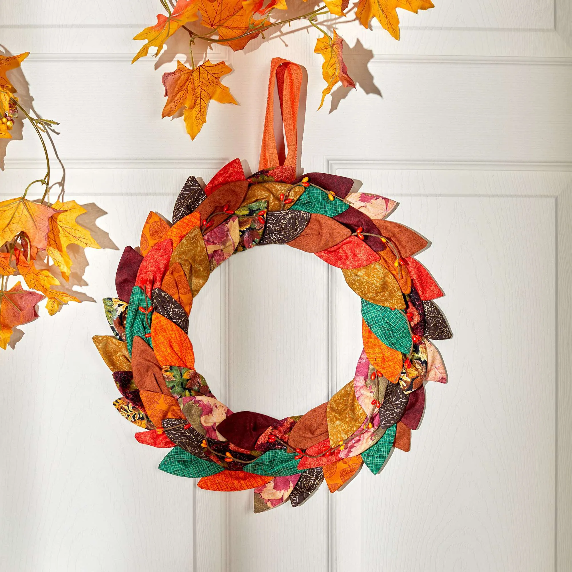 Coats & Clark Sewing Festival Fall Wreath