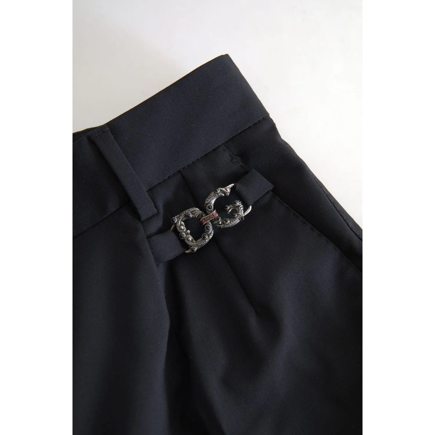 Dolce & Gabbana Elegant High-Waist Tapered Wool Pants