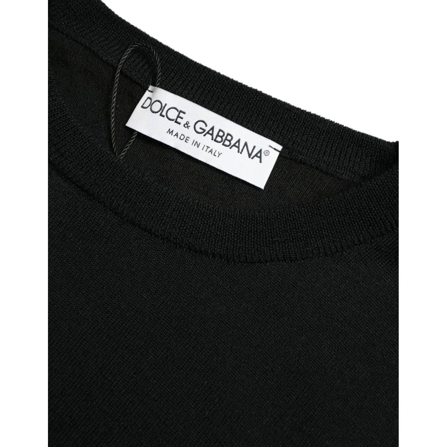 Dolce & Gabbana Stunning Black Wool Sweater