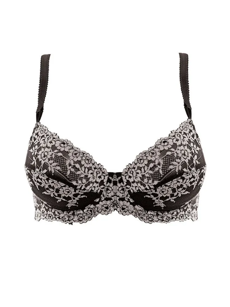 Embrace Lace Underwire Bra - Black