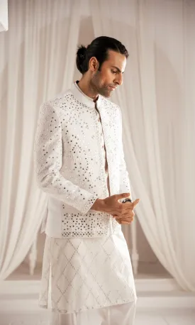 ER PC 3007 White Oud White Mirror kurta