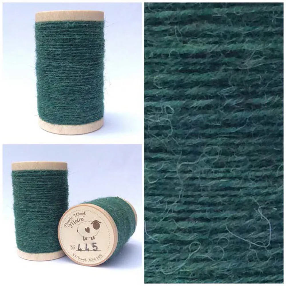 EVERGREEN Hand Dyed YARD Wool Fabric for Wool Applique and Rug Hooking