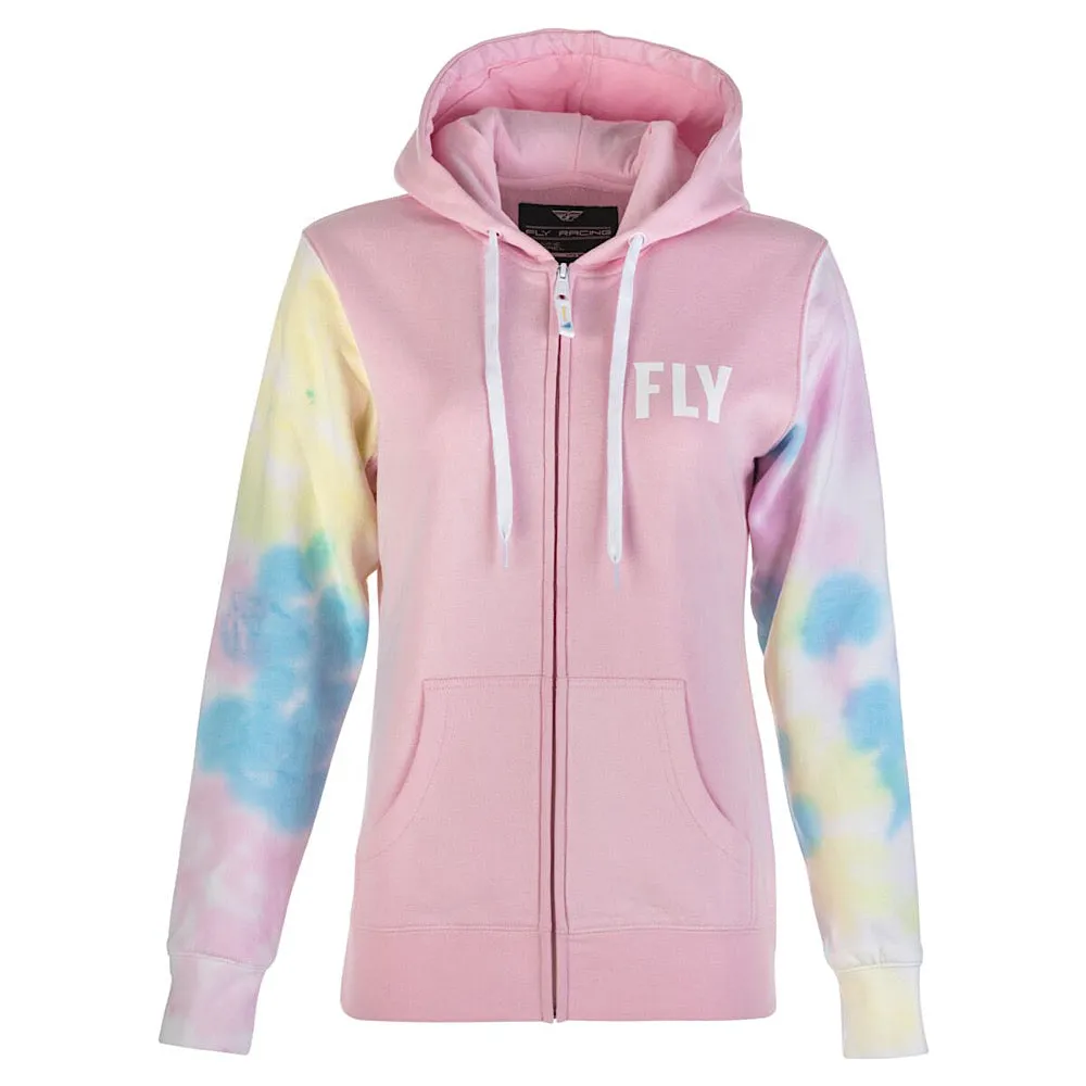 FLY RACING WOMENS TIE-DYE ZIP UP HOODIE