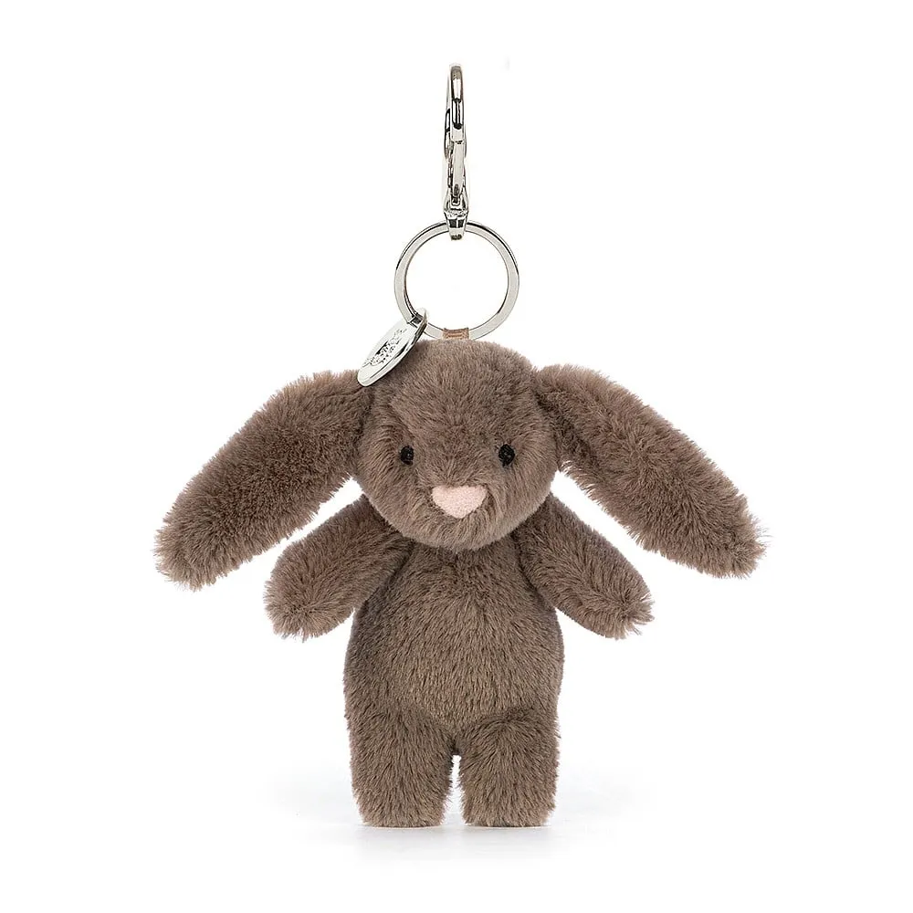 Jellycat Bashful Bunny Bag Charm Truffle