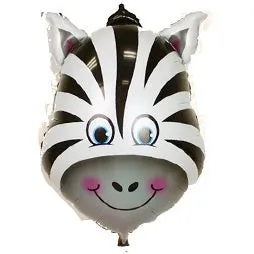 Mid-Size Zebra Foil Balloon