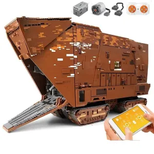 MOC  Compatible  MK Star Plan Toy MOC-13289 Cavegod UCS Sand crawler War Ship Building Blocks Construction Model for Adults and