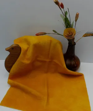 MUSTARD Hand Dyed Fat EIGHTH Wool Fabric for Wool Applique and Rug Hooking