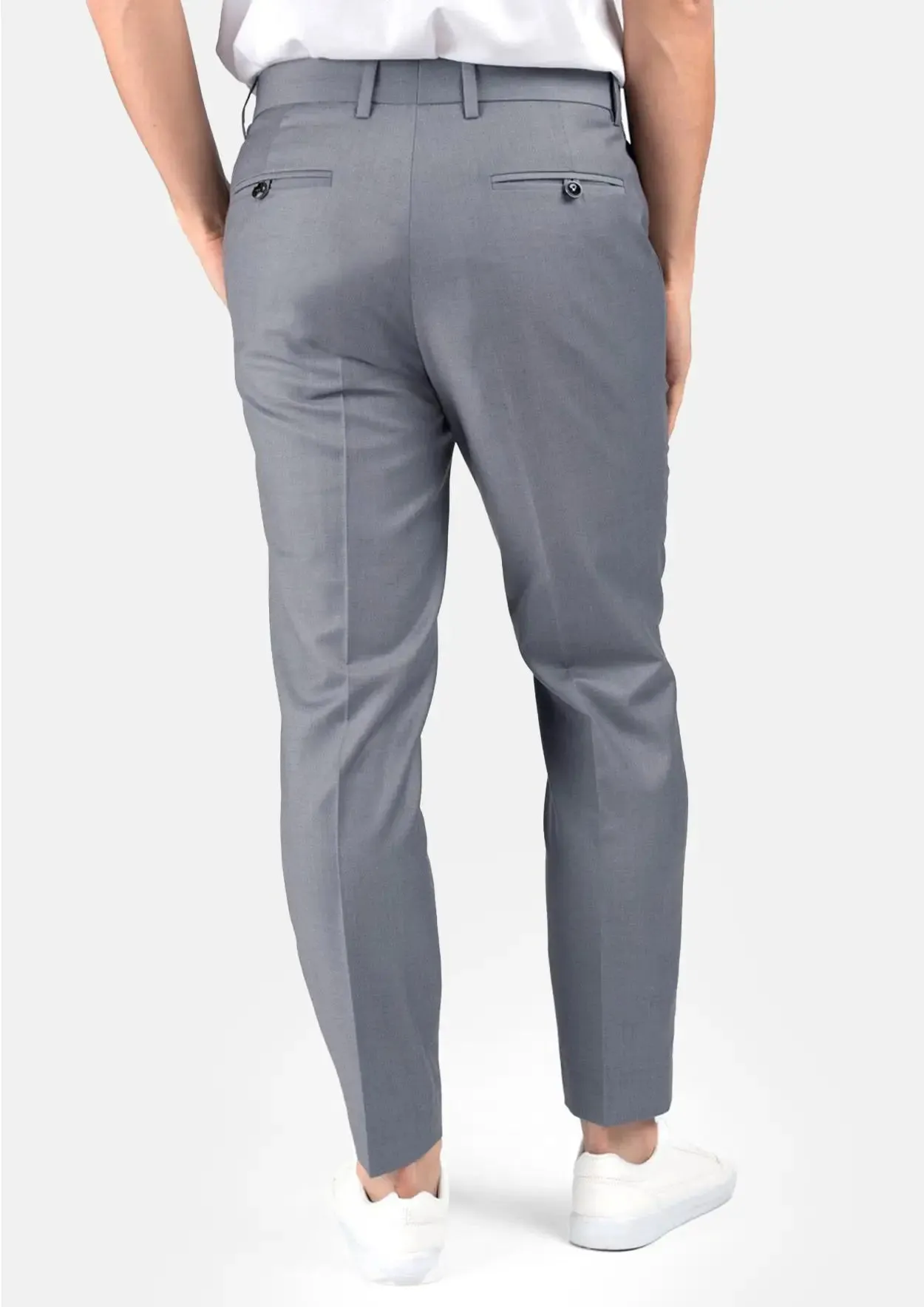 Oslo Grey Twill Pants