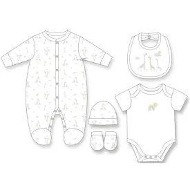 Unisex Baby Clothing Giraffe Family Gift Set