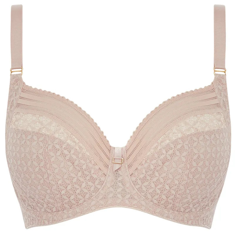 Viva Lace Side Support Bra Natural Beige - Freya